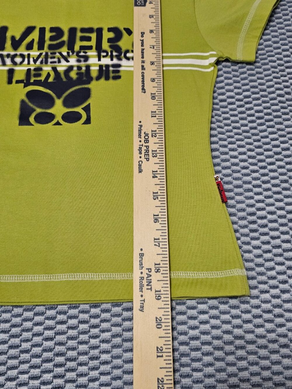 Kimbery Y2K Women's Pro League Apple Green with White Blue Shirt Size Small - Picture 6 of 6